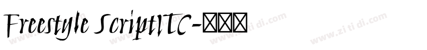 Freestyle ScriptITC字体转换